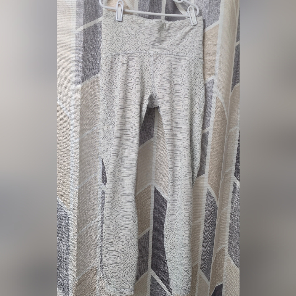 Lululemon Athletica Striped Gray Leggings